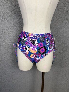 Salt + Cove Women's High-Waist Floral Bikini Bottom Size Small Multi-Color NWT's